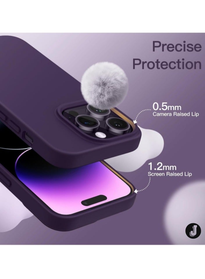 JAJEEK "iPhone 16 Pro Max Slim Fit Deep Purple TPU Case – Soft, Flexible Silicone Back Cover for Sleek Protection" - Image 2