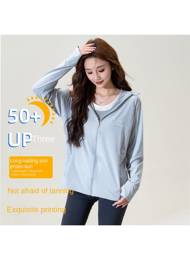 Baleno Women's Summer Outdoor Slim Fit Bear Print Uv Protection Jacket Lightweight Casual Fashion Hooded Sunscreen Coat - Image 2