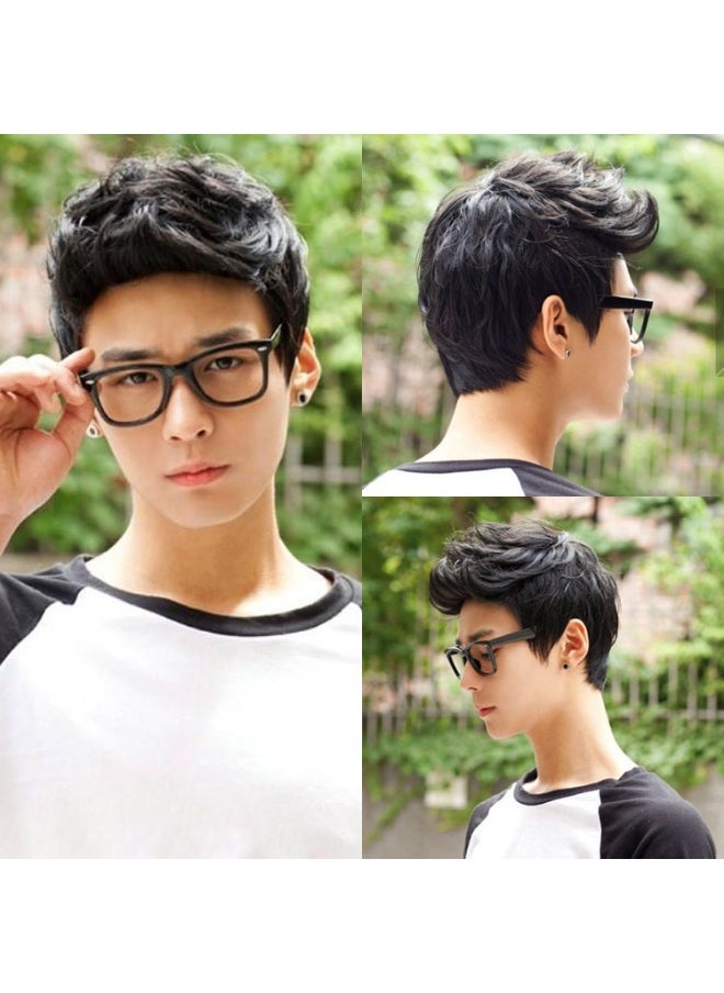 NIBEMINENT - Stylish Men's Faux Hawk Short Hair Wig - Image 1