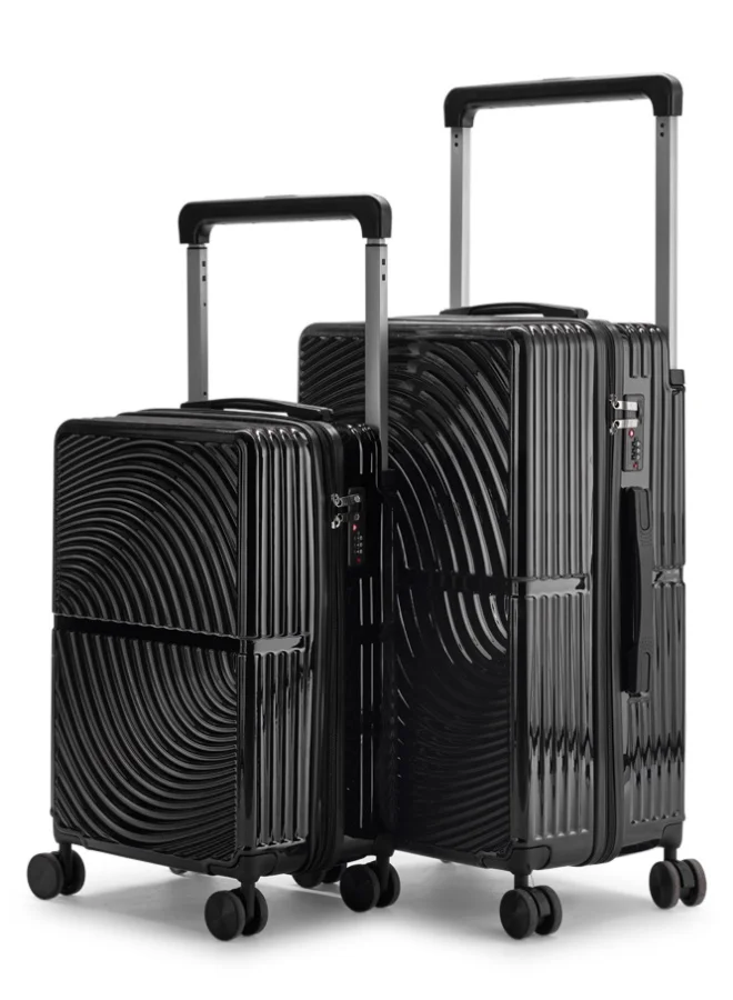 LIMRA Travel Bags From Limra Made Of PC , Consisting of Two Pieces , Size 20"-24" Inches, Black Color