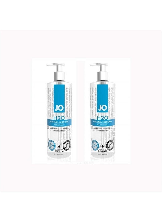 Jo - 2 PACK System Jo H2O Water-based Lubricant-16 oz - Image 1