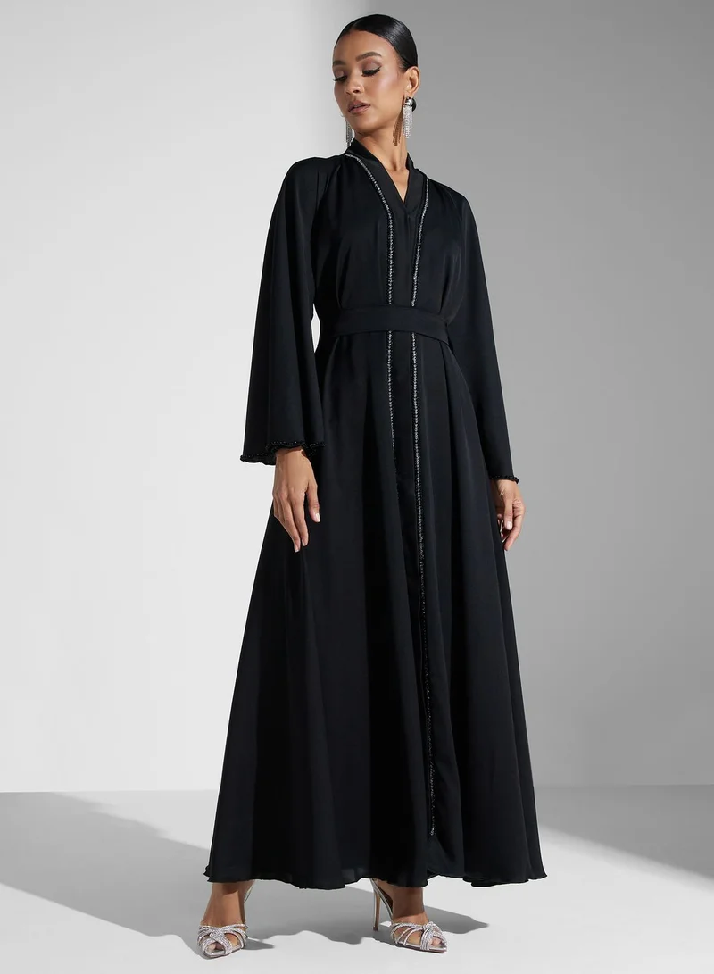 Khizana Embellished Detail Abaya