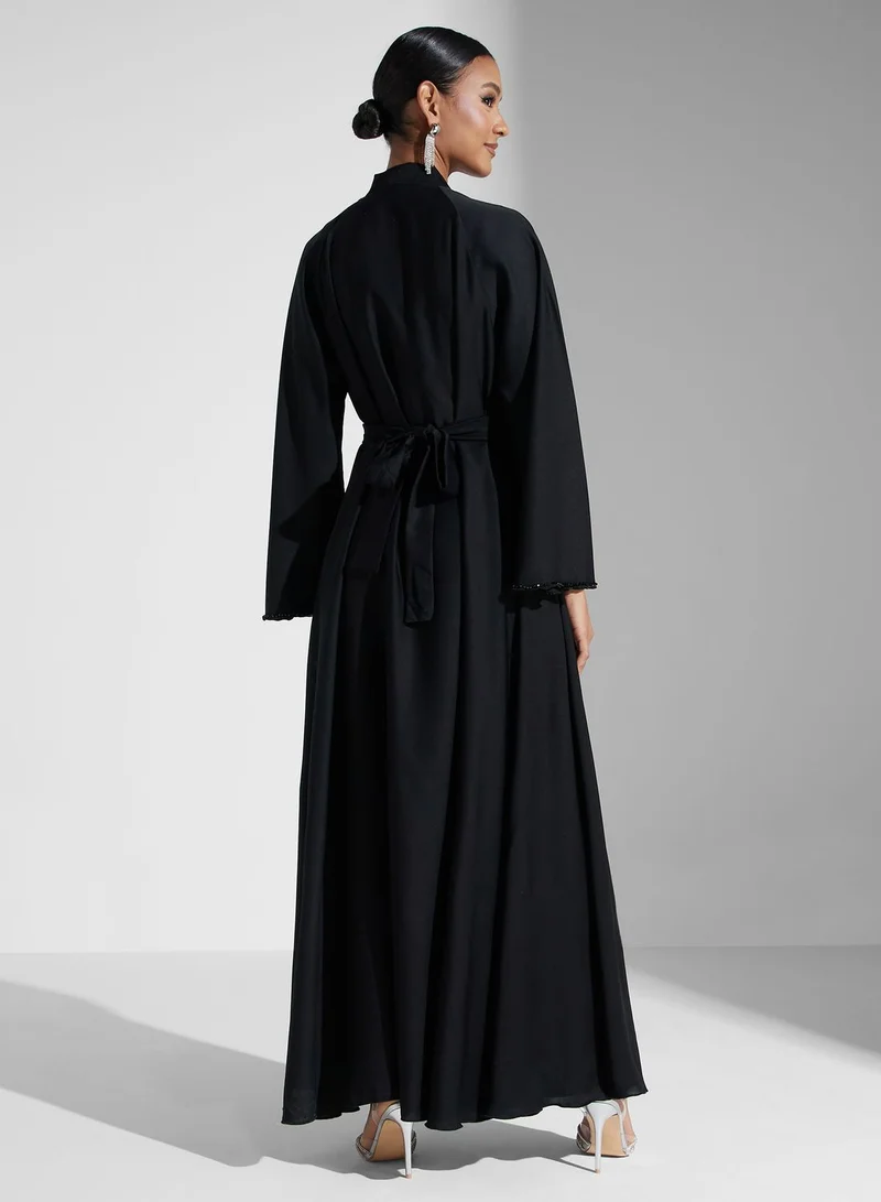 Khizana Embellished Detail Abaya