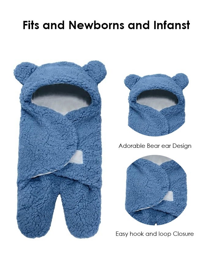 Cute 'n' Cuddle بطانية لف الرضيع، لفافة ناعمة للغاية للرضع، بطانية ب hooded للرضع - Image 4