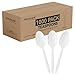 FOCUSLINE 1000 Pack Plastic Teaspoons White Disposable Spoons Bulk Heat Resistant Disposable Spoons for Take out Restaurants Family Gatherings Outdoor Activities - Image 1