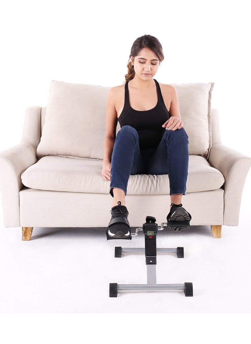 NBB GLOBAL TRADERS - Mini Exercise Bike with Digital Monitor, Portable Pedal Exercise Bike for Legs and Arms, Under Desk Mini Cycle, 50 x 41 x 28 cm - Image 1