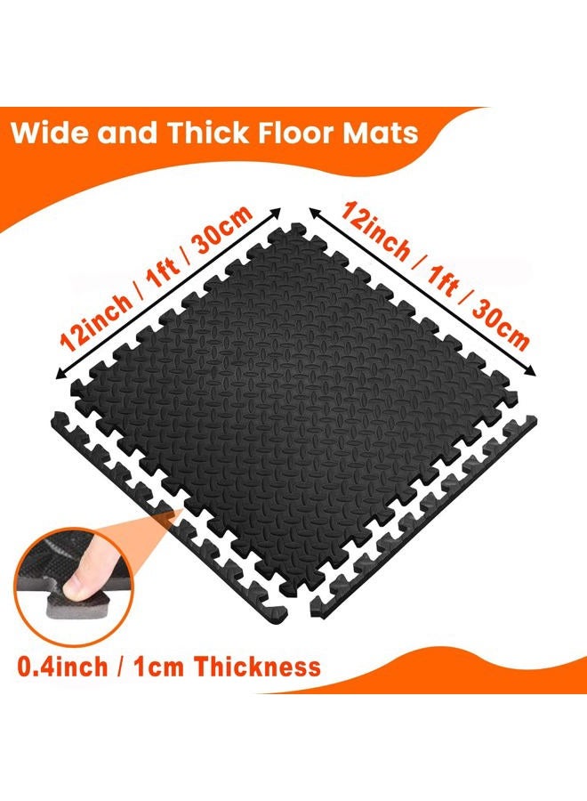 Kangler Puzzle Exercise Mat, 20 Tiles Foam Interlocking Exercise Mats - Floor Tiles for Gym Equipment and Cushion for Workouts - Image 5