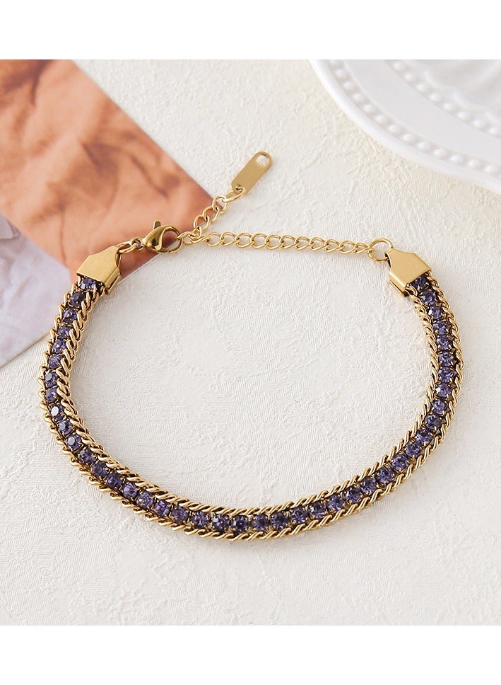 Mark Fairwhale Fashionable High-end Light Luxury Four Petal Flower Bracelet 