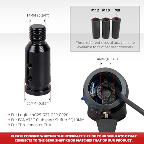 RASTP USB American Truck Simulator Shifter, Gearshift Knob for ATS & ETS2 Games Compatible with Logitech G27 G29 G920 Thrustmaster TH8A Fanatec SQ, PC Sim Racing Shifter (Style 1) - Image 5