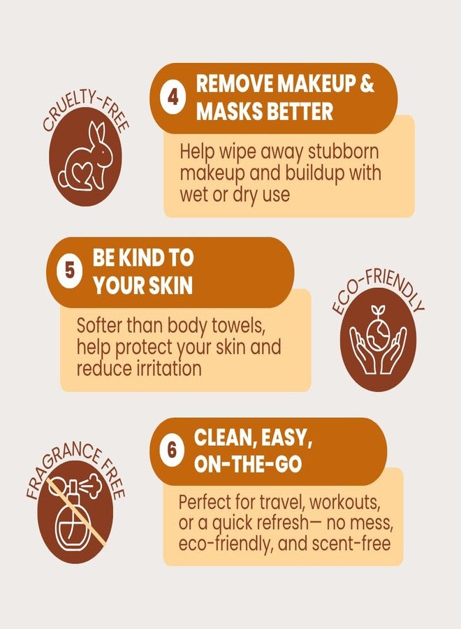 Lindo Disposable Dry Facial Towels, XL, for Sensitive Skin, Face Washing and Makeup Removal, Eco-Friendly (50 Count, XL - Image 3