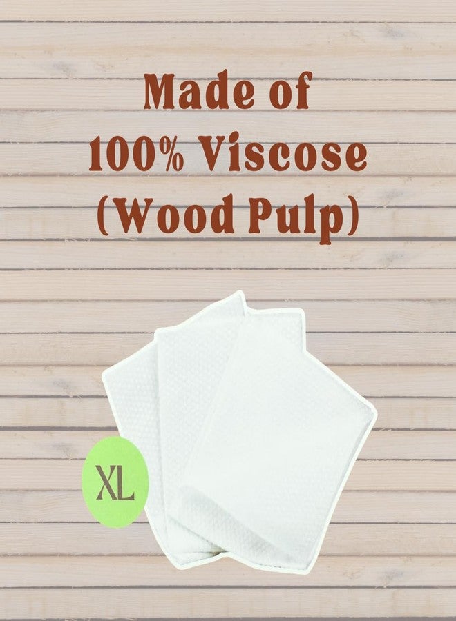 Lindo Disposable Dry Facial Towels, XL, for Sensitive Skin, Face Washing and Makeup Removal, Eco-Friendly (50 Count, XL - Image 4