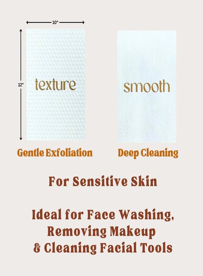 Lindo Disposable Dry Facial Towels, XL, for Sensitive Skin, Face Washing and Makeup Removal, Eco-Friendly (50 Count, XL - Image 5