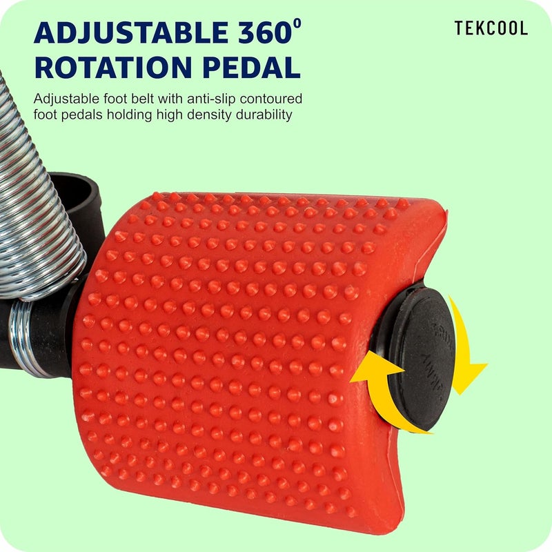 TEKCOOL جهاز تقليم البطن بنابض مزدوج للرجال والنساء لتمارين البطن وممارسة الرياضة في الصالة الرياضية - Image 2