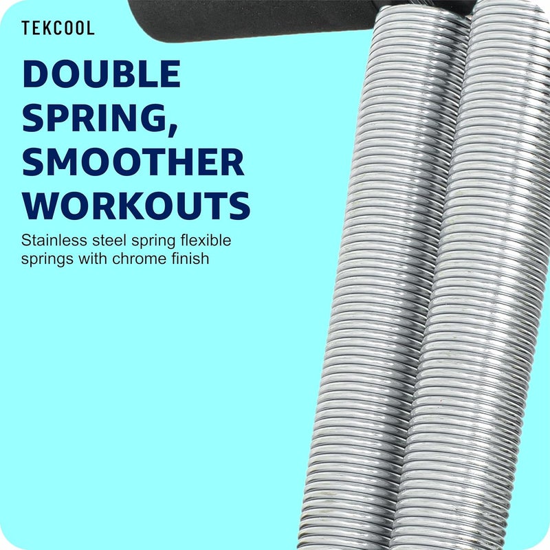 TEKCOOL جهاز تقليم البطن بنابض مزدوج للرجال والنساء لتمارين البطن وممارسة الرياضة في الصالة الرياضية - Image 3