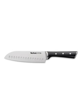 TEFAL سكين سانتوكو Ice Force | 18 سم | سكين مطبخ | شفرة فولاذ ألماني مقاوم للصدأ | أداء حاد وطويل الأمد | قابلة للغسل في غسالة الأطباق | فضي / أسود | ضمان لمدة سنتين | K2320614 - view 2