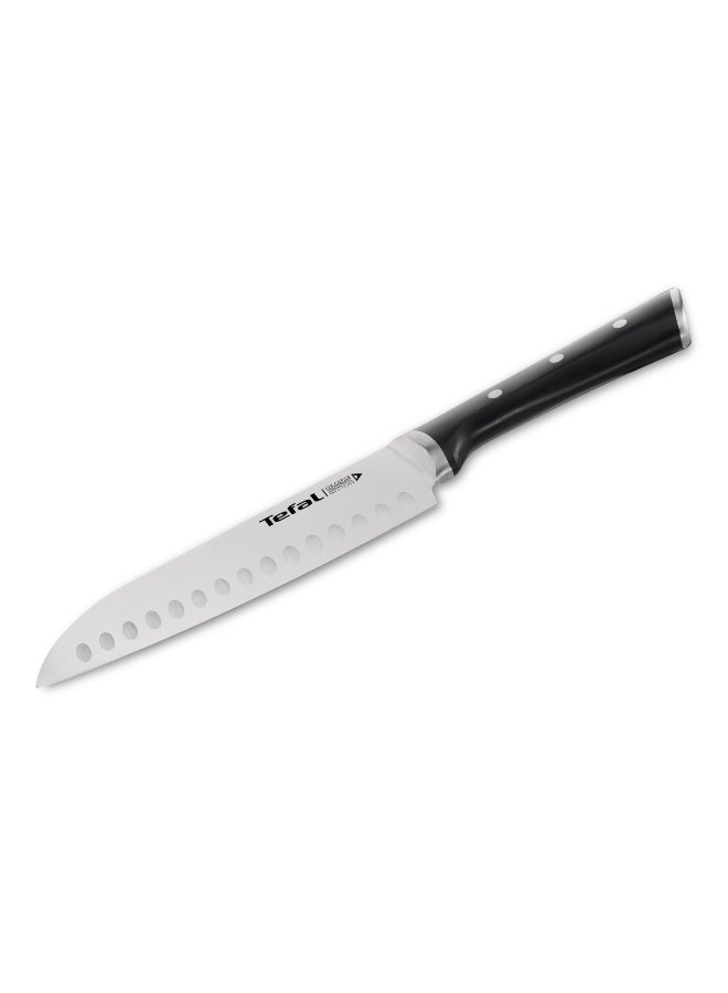 تيفال TEFAL سكين سانتوكو Ice Force | 18 سم | سكين مطبخ | شفرة فولاذ ألماني مقاوم للصدأ | أداء حاد وطويل الأمد | قابلة للغسل في غسالة الأطباق | فضي / أسود | ضمان لمدة سنتين | K2320614 - Image 1