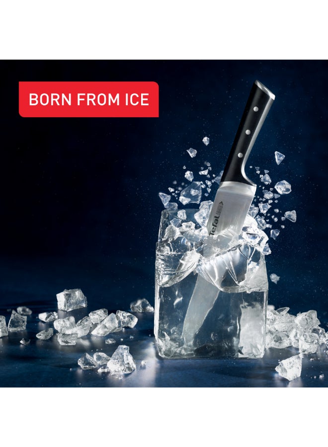 تيفال TEFAL سكين سانتوكو Ice Force | 18 سم | سكين مطبخ | شفرة فولاذ ألماني مقاوم للصدأ | أداء حاد وطويل الأمد | قابلة للغسل في غسالة الأطباق | فضي / أسود | ضمان لمدة سنتين | K2320614 - Image 3