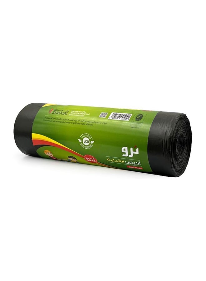 Tru Garbage Bags Roll Black, 50 Gallon Mid-Large (Household bags), 75x103cm - 20 Bags black - Image 4