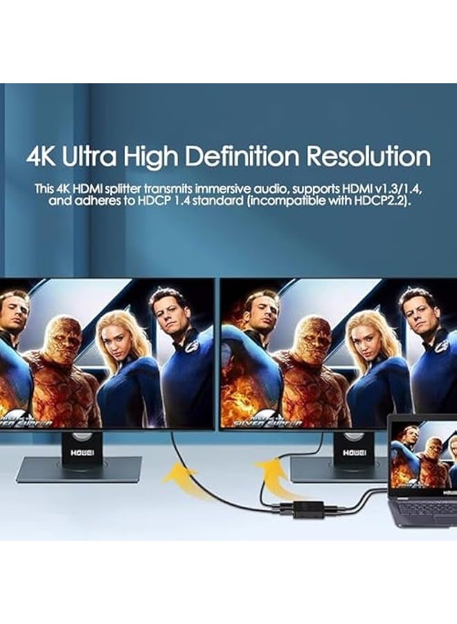 جهاز تقسيم الإدخال الواحد والإخراج المزدوج عالي الدقة لعكس الفيديو 4K - Image 4