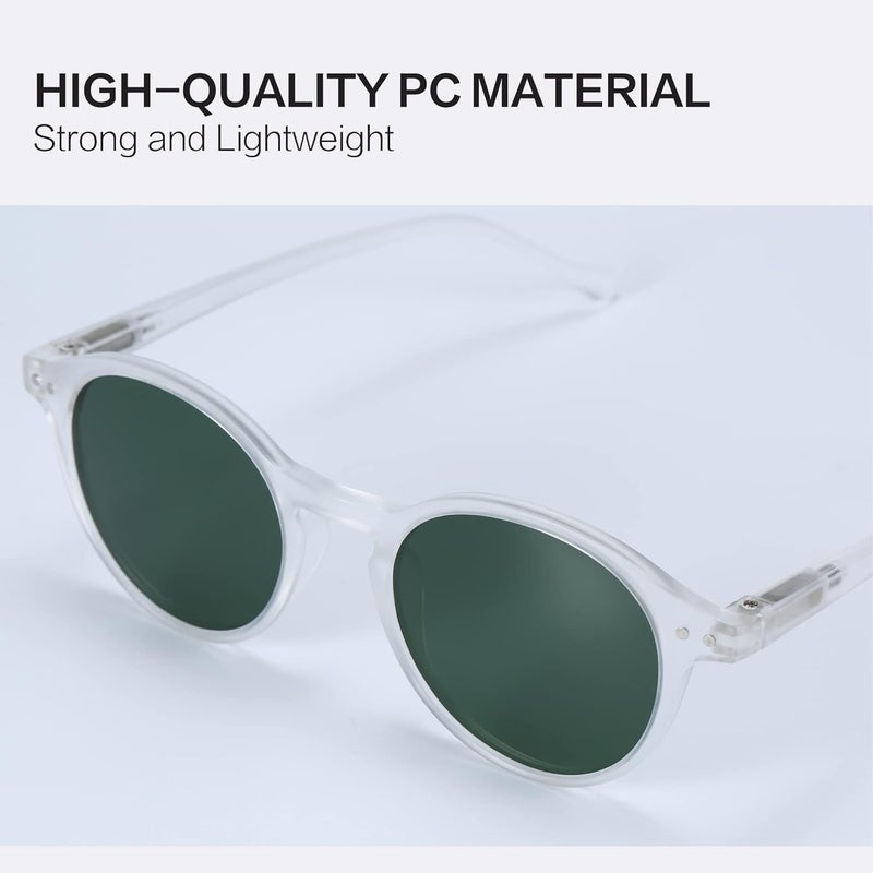 ZENOTTIC Polarized Round Sunglasses, Stylish Small Sunglasses for Men and Women Retro Classic, Multi-Style Selection - Image 5