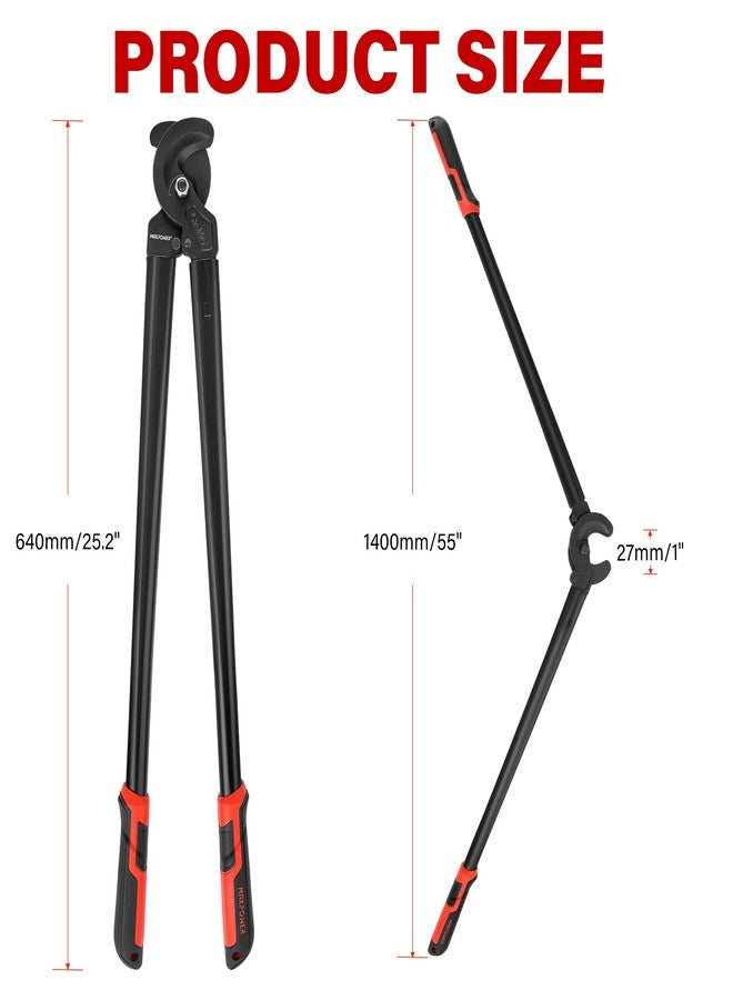 MAXPOWER Cable Cutters, 25-Inch Heavy Duty Cable Cutter for Aluminum, Copper and Communications Cable - Image 2