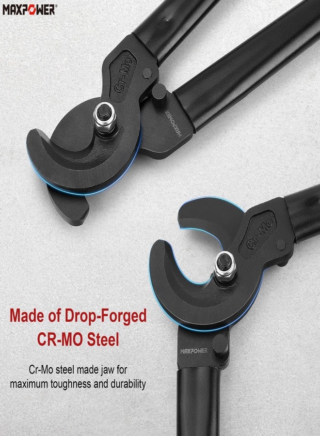 MAXPOWER Cable Cutters, 25-Inch Heavy Duty Cable Cutter for Aluminum, Copper and Communications Cable - Image 3