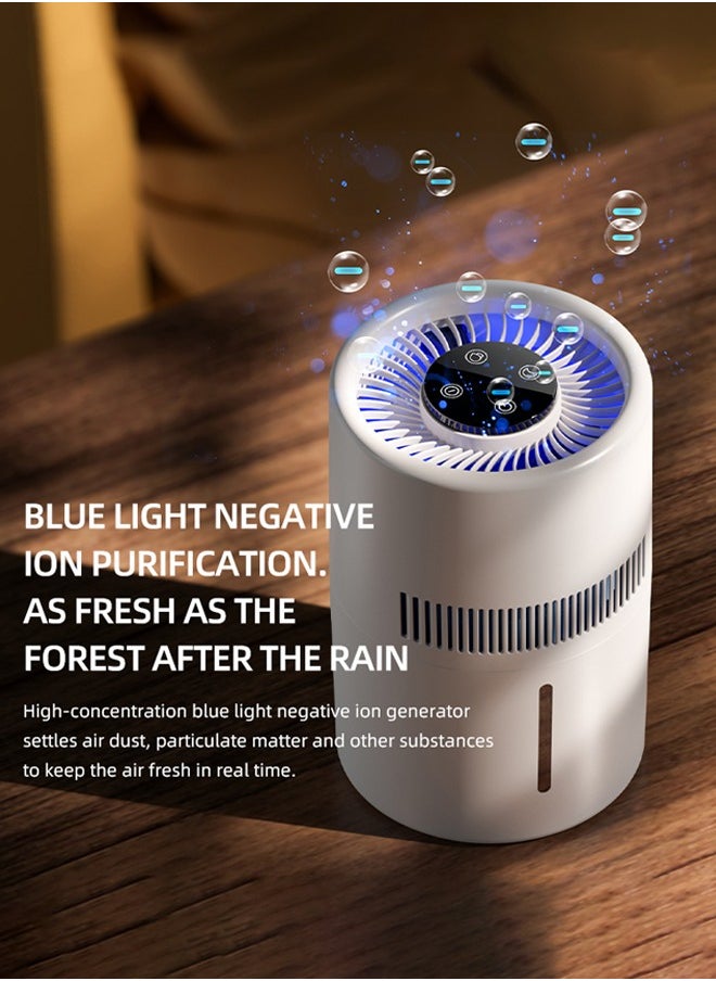 Joshberg Humidifier for Bedroom,4L Humidifiers for Baby Nursery & Plants Indoor, Purification filter & Blue Light Negative ion ,Mist Level Control,Quiet Sleep Mode,Essential Oil Diffuser,Lower Noise,White  - Image 4