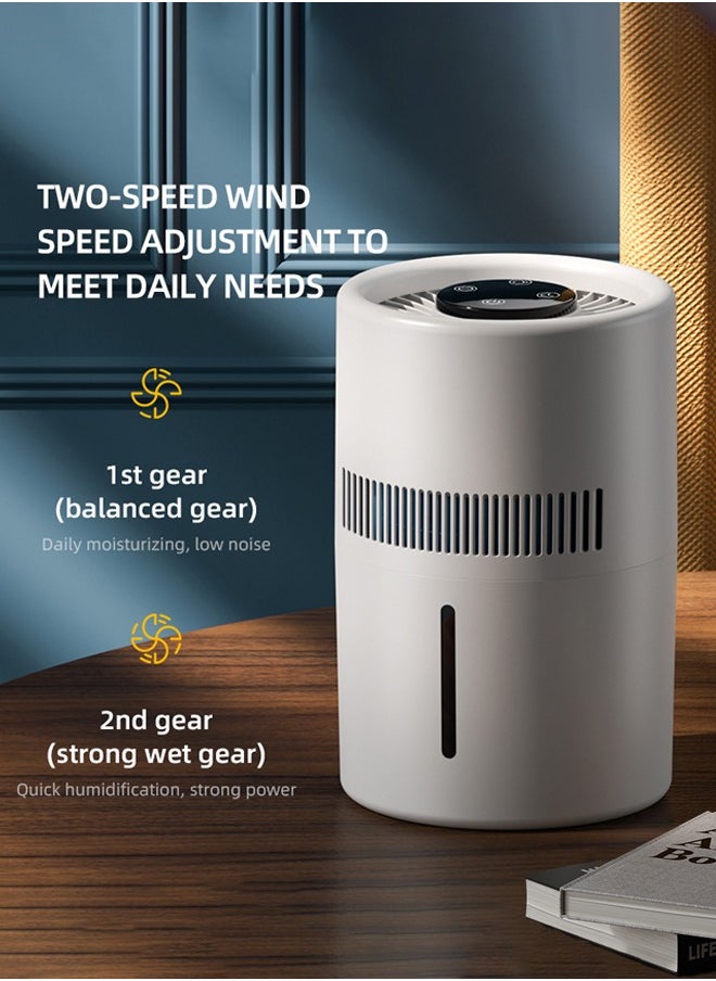 Joshberg Humidifier for Bedroom,4L Humidifiers for Baby Nursery & Plants Indoor, Purification filter & Blue Light Negative ion ,Mist Level Control,Quiet Sleep Mode,Essential Oil Diffuser,Lower Noise,White  - Image 5