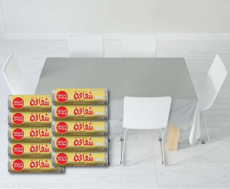 iPlast: Plain transparent tablecloth: 140*140 cm: 10 - Image 2
