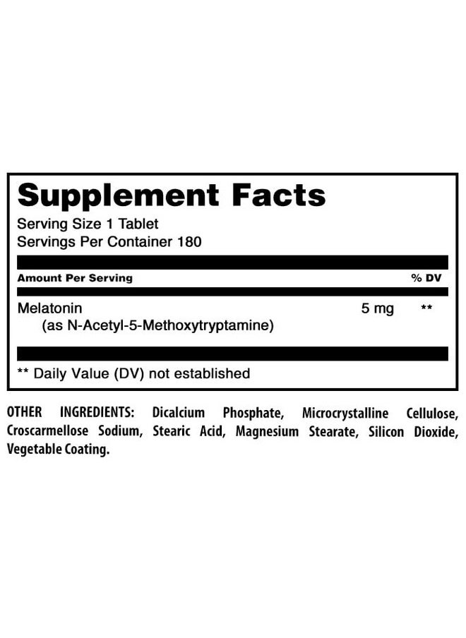 Amazing Formulas Melatonin Supplement | Unflavored | 5 Mg | 180 Tablets | Non-GMO | Gluten Free | Made in USA - pzsku/ZCA18E8B3923A95DAFF22Z/45/_/1739864086/aac38143-422f-4a12-bc9b-fbcd8323b382