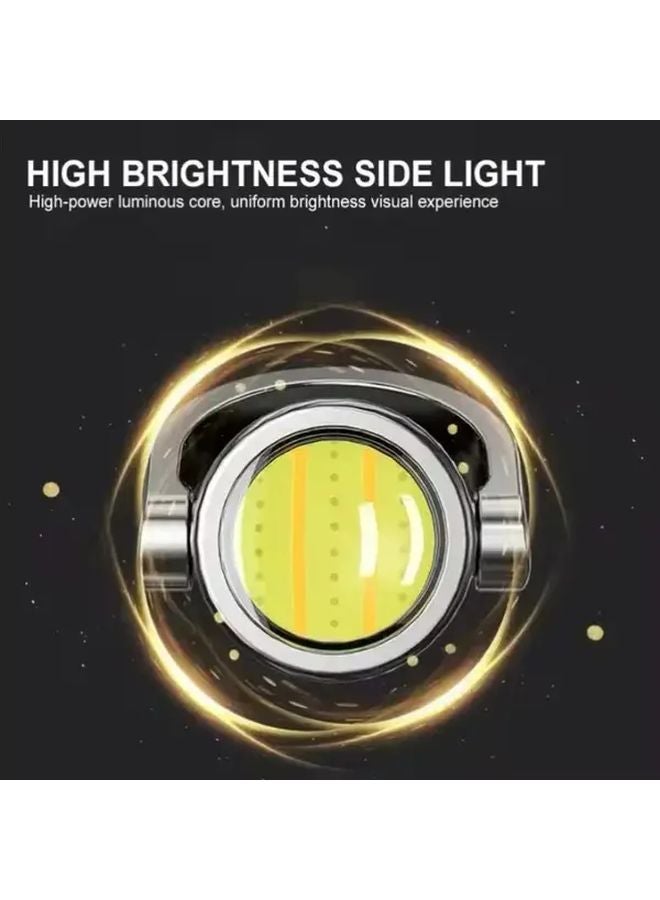 1pc Mini LED Flashlight USB Rechargeable 500 Lumens Dual Light Portable Keychain - Image 5