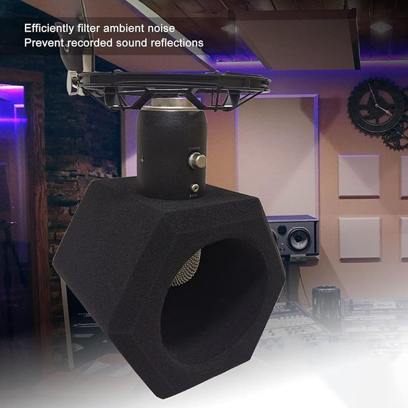 High Density Microphone Windscreen Cover 5 Sided Sealing Noise Reduction - Image 3