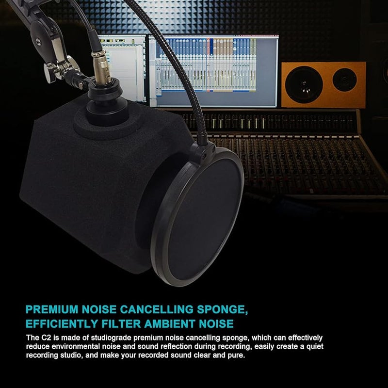 High Density Microphone Windscreen Cover 5 Sided Sealing Noise Reduction - Image 5