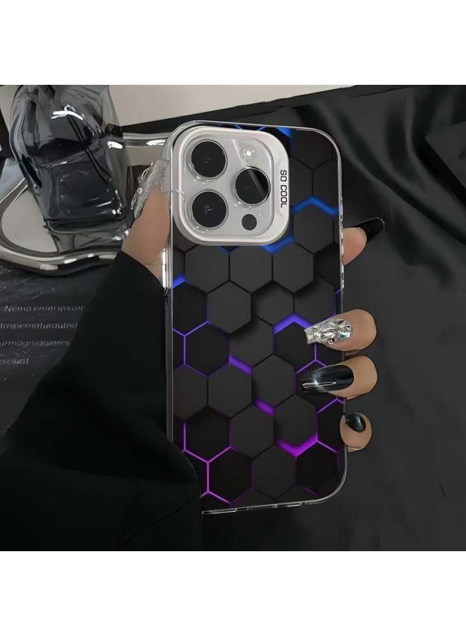 3d Visual Effect Suitable For Apple Mobile Phones, Honeycomb Phone Case, Anti-drop Tk Supports Custom Design Based On Your Image