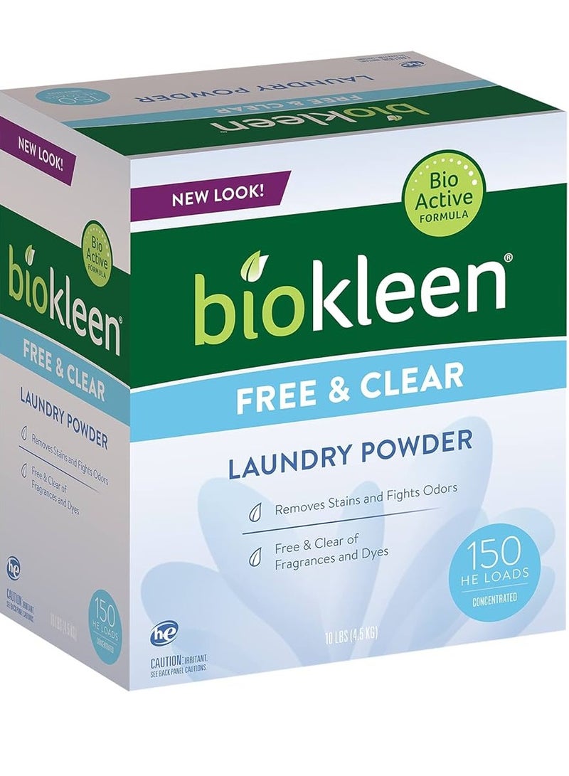 Biokleen Free & Clear Natural Laundry Detergent - 150 Loads