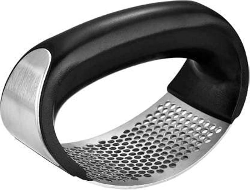 MultiFunction Manual Garlic Press Grinding Slicer Stainless Steel Garlic Mincer Crusher Peeler and Chopper with Handle Garlic Press Multicolor  - Image 1