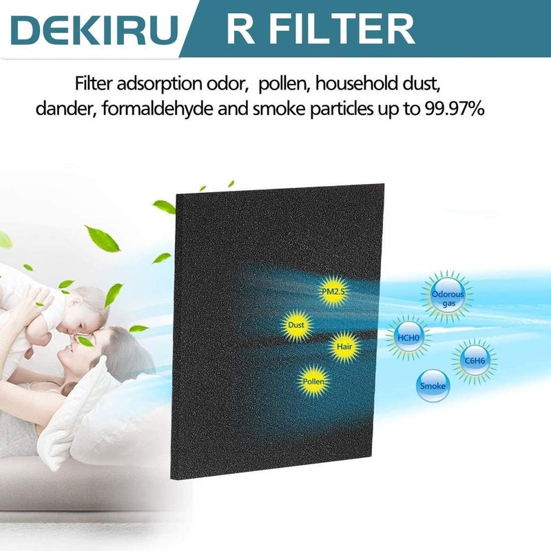 DEKIRU Dekiru Carbon Activated Filter Precut for HPA300 Prefilter Compatible with Honeywell Air Purifier Filter Replacement, Fit for Easy Installation Advanced Filters (6 Pack)  - Image 3