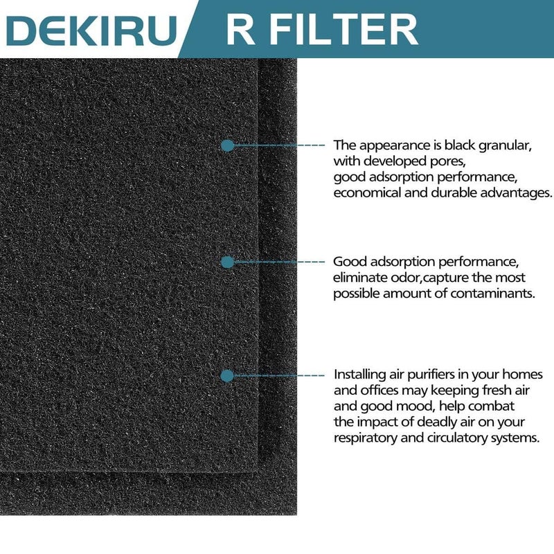 DEKIRU Dekiru Carbon Activated Filter Precut for HPA300 Prefilter Compatible with Honeywell Air Purifier Filter Replacement, Fit for Easy Installation Advanced Filters (6 Pack)  - Image 2