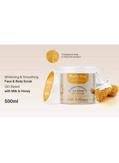 Healthy shop Whitening & Smoothing Face & Body gel Scrub with Milk & Honey  - Image 2