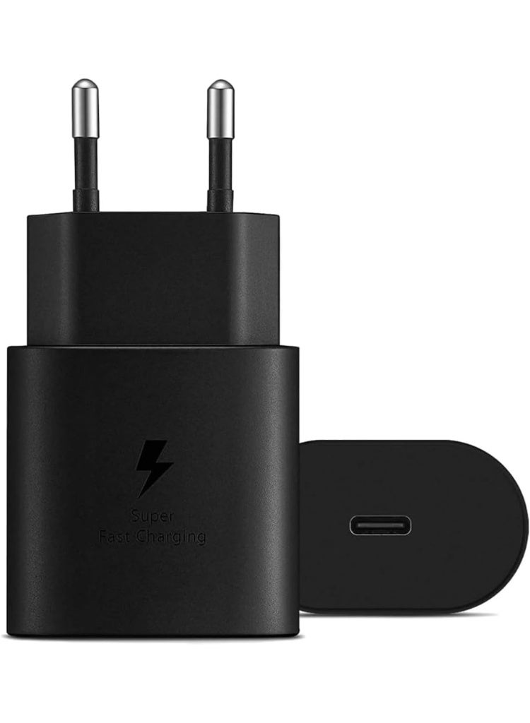 محول شاحن  فائق السرعة 45 وات متوافق مع اجهزة سامسونج USB Type-C إلى USB Type-C  - أسود - Image 4