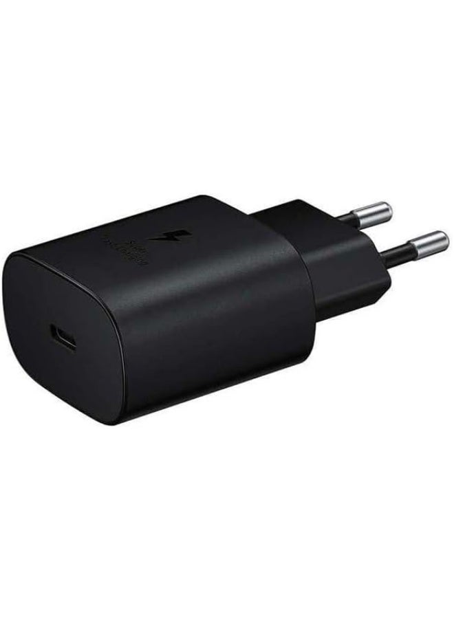 محول شاحن  فائق السرعة 45 وات متوافق مع اجهزة سامسونج USB Type-C إلى USB Type-C  - أسود - Image 2