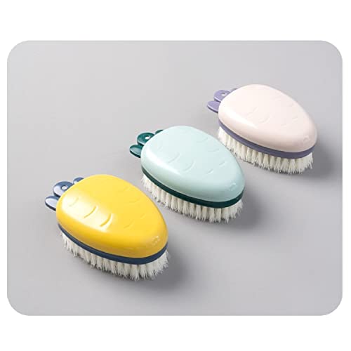Baskety Laundry Scrub Brush Plastic Multi-Purpose Washing Brush for Clothes, Underwear & Shoes Cleaning Brush (Purple) - Image 4