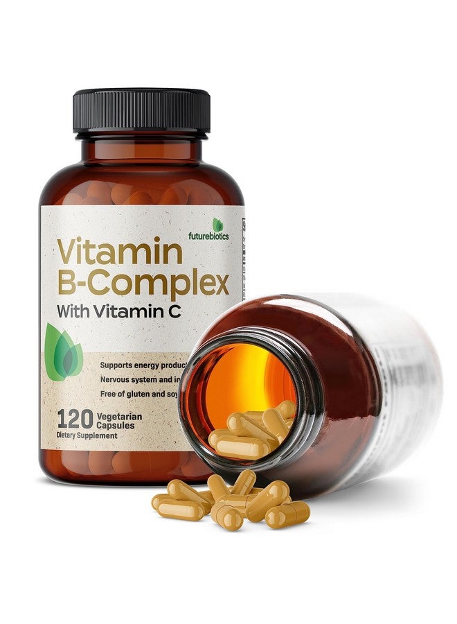 Futurebiotics Vitamin B Complex with Vitamin C Supports Energy Production, Nervous System & Immune Support - Non-GMO, 120 Vegetarian Capsules - Image 3