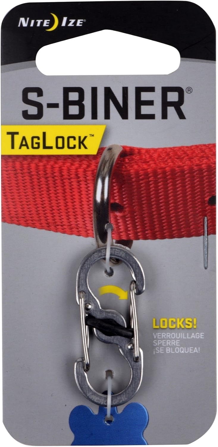 NiteIze Nite Ize SBiner TaglockStainless Steel PLSBM11R3 - Image 1