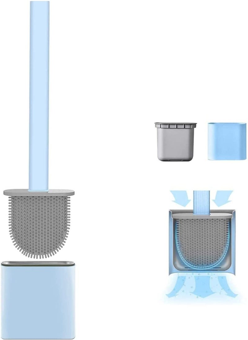 AIWANTO Silicone Toilet Brush With Holder  - Image 1