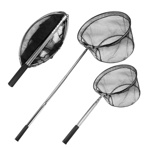 Neween Fishing Net Foldable Collapsible Telescopic Fish Landing Net Durable Nylon Material Mesh Landing Net for Easy Catching or Releasing for Trout Extend to 3260 Inches - Image 1