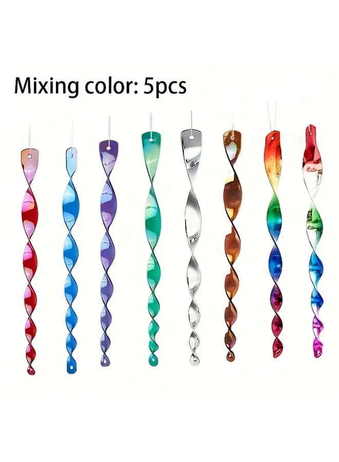 5pcs Mixed Color Wind Spinner Bird Repellent for Garden Balcony Farm Decoration - Image 1