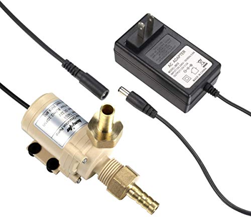 bayite BYT-7A015 DC 12V Solar Hot Water Heater Circulation Pump with DC Power Supply Adapter Low Noise 3M Head 8LPM 2.1GPM - Image 1