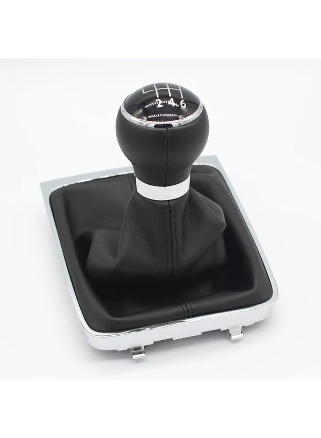 For Volkswagen Passat B6 Faux Leather Gear Shift Knob With 6 Speed Lever And Accessories - Image 3