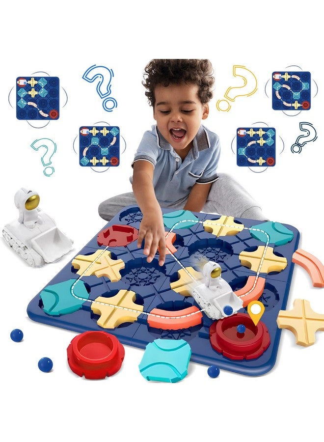 ROHSCE Puzzle Board Games Logical Road Builder Educational Smart Brain Stem Toys Preschool Board Car Game For Kids Ages 48 Learning Toys For 6 Year Olds Birthday Gift Montessori Toys Logic Games - Image 1